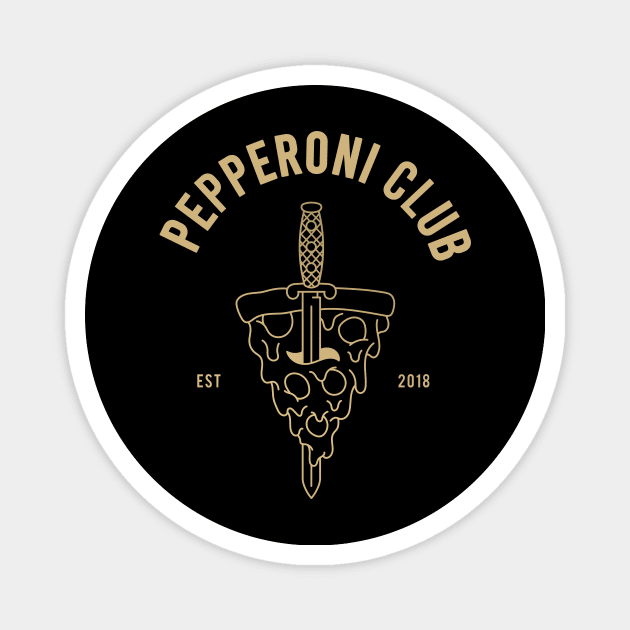 PEPPERONI CLUB Magnet by Vixie Hattori